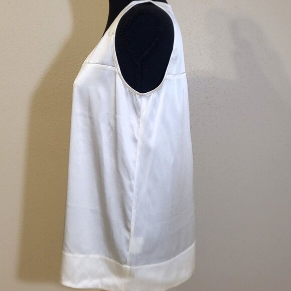 Eileen Fisher Cream V-Neck Tunic - Picture 4 of 11